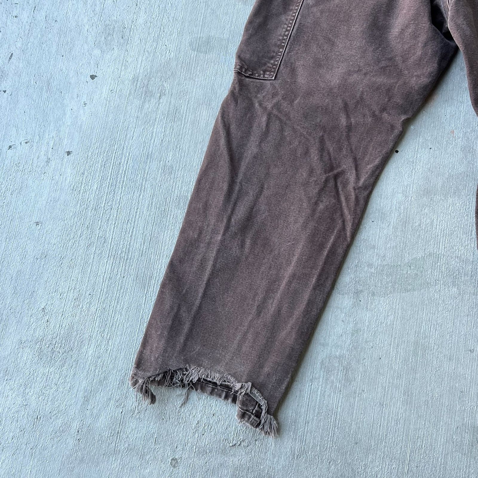 Carhartt × Vintage Carhartt brown faded double knee work wear carpenter pants Size US 32 / EU 48 - 9 Thumbnail