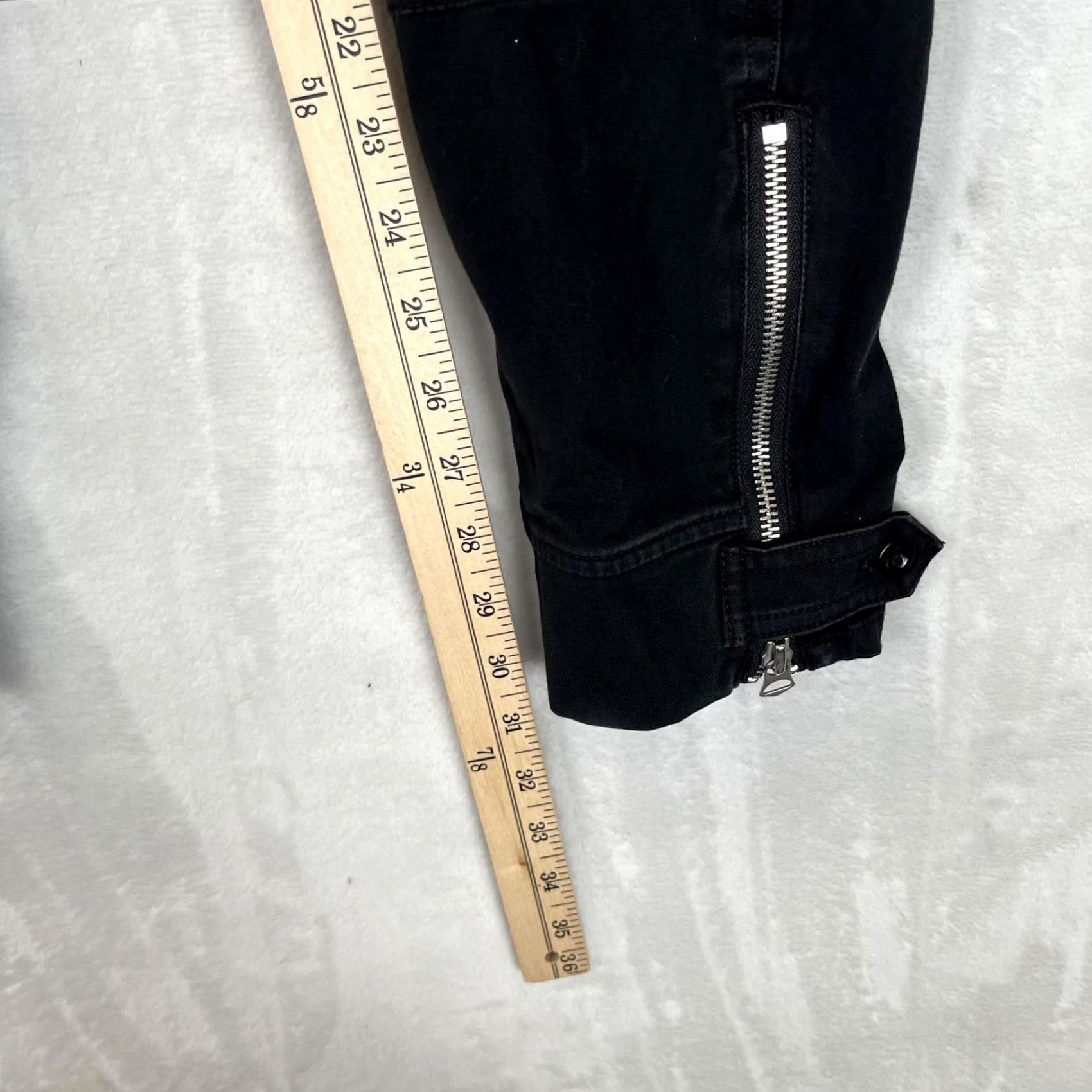 Polo Ralph Lauren Ralph Lauren Sport Cargo Pants Womens 6 Black Ankle Zip Utility Slim Pockets Zipper Twill Cap Size 28" / US 6 / IT 42 - 5 Thumbnail