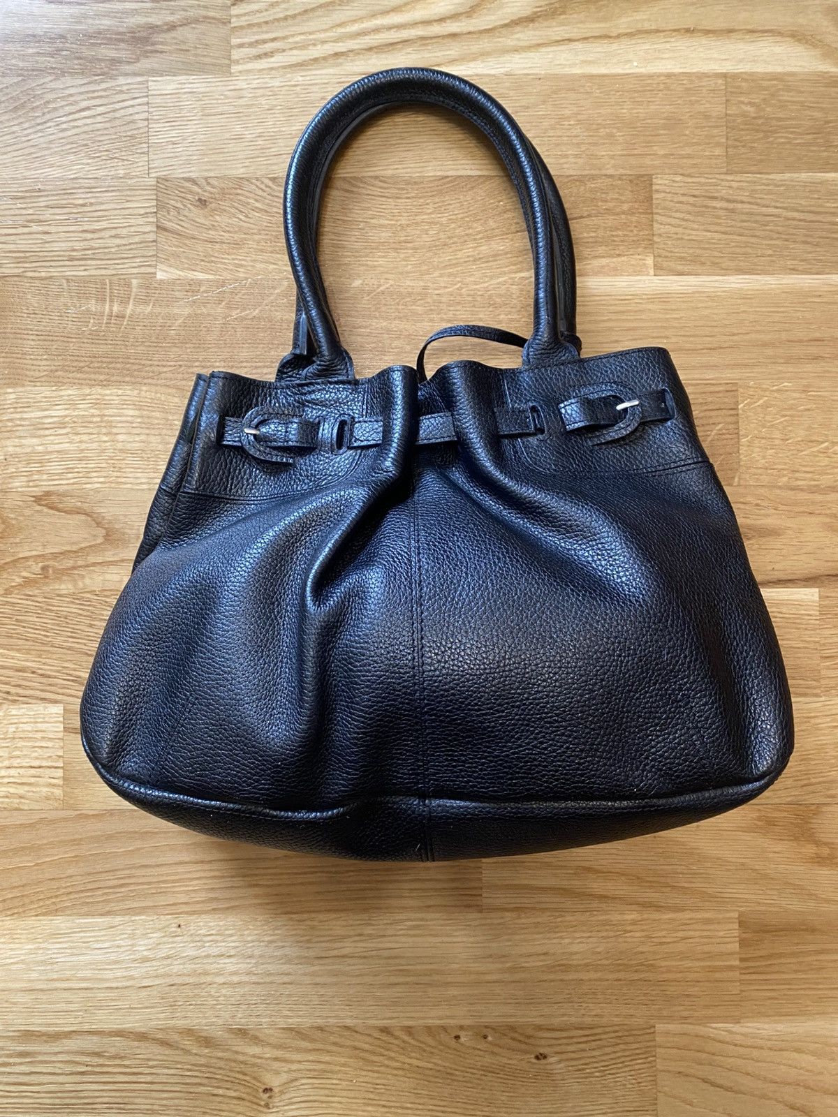 Tod's Tods Leather Pocket Handbag Black Womens Size ONE SIZE - 5 Thumbnail