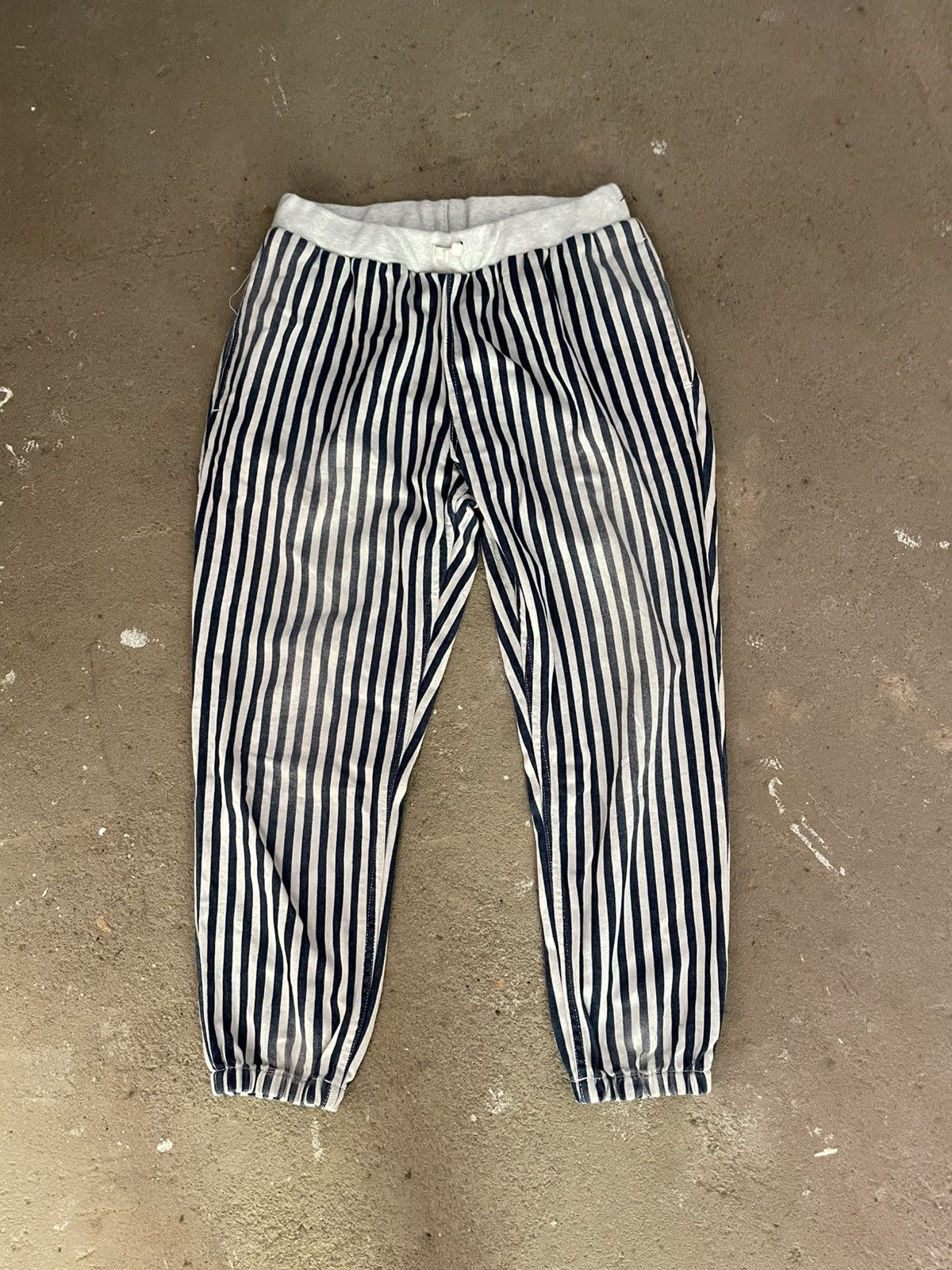 Issey Miyake Ne-net Striped Pants Indigo Size US 29 - 1 Thumbnail
