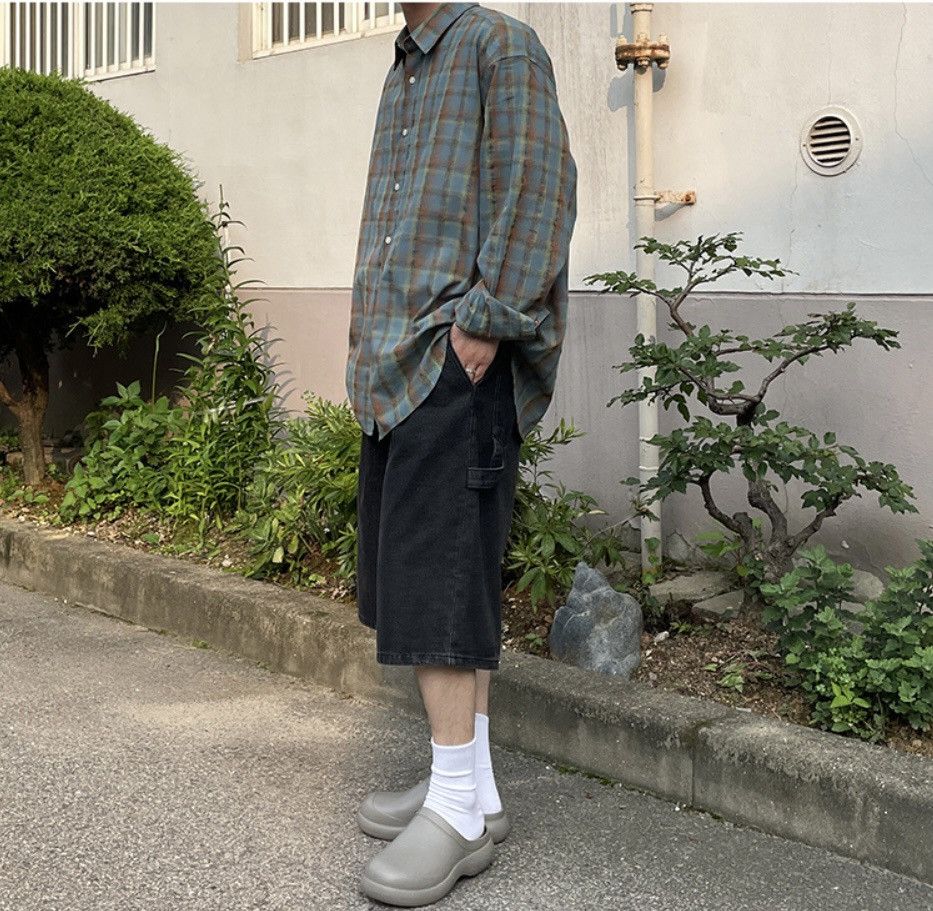 Beams Plus 2S1 Studio Loosefit Summer Check Plaid Pocket Shirt Size US M / EU 48-50 / 2 - 16 Thumbnail