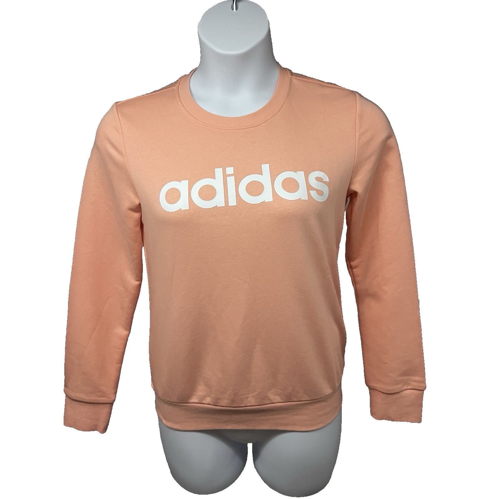 Adidas ADIDAS Spell Out Peach Pullover Graphic Sweatshirt Small New Size S / US 4 / IT 40 - 1 Thumbnail