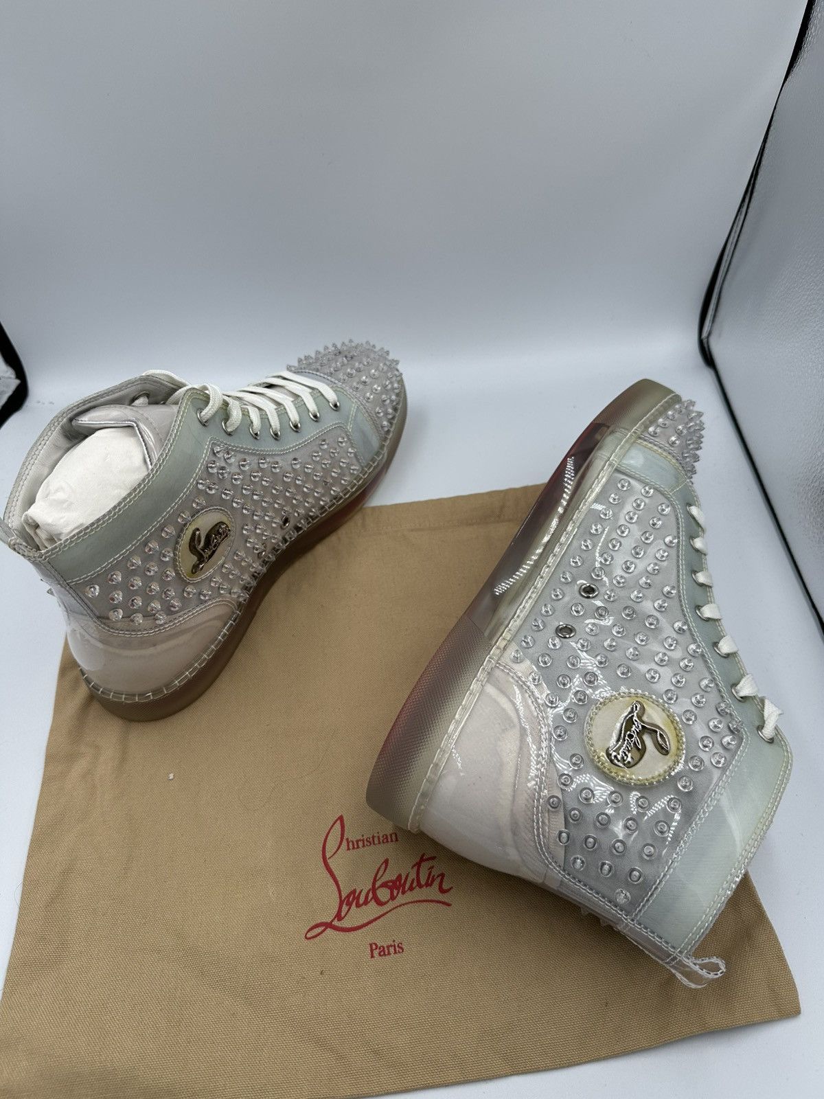 Christian Louboutin Christian Louboutin Spike Transparent Size US 13 / EU 46 - 6 Thumbnail
