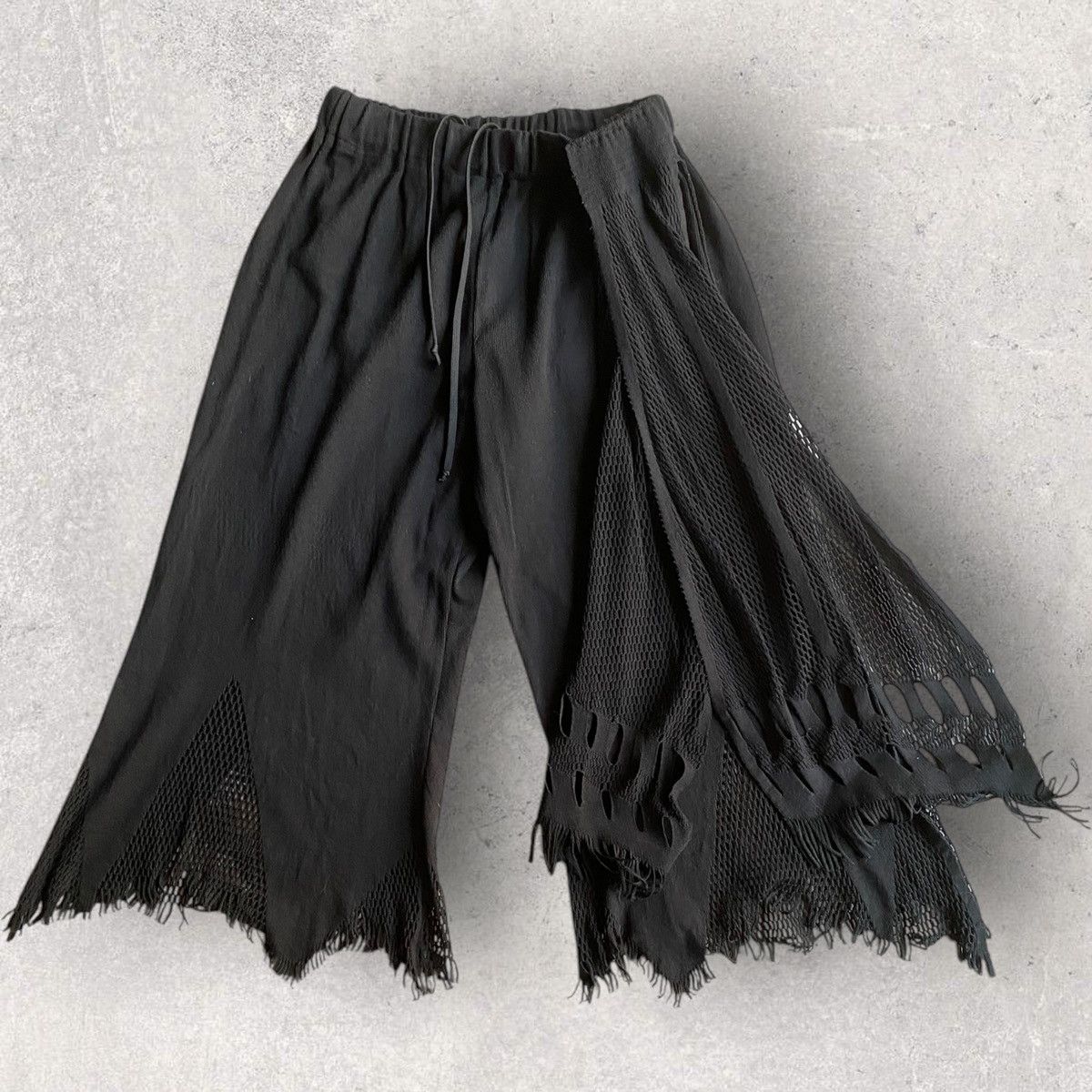 Issey Miyake A.Poc Knit Mesh Drawstring Pants Size US 32 / EU 48 - 2 Thumbnail