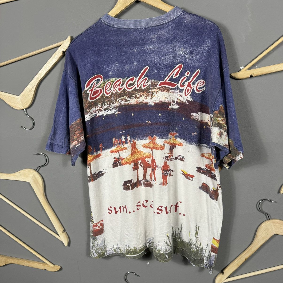 Vintage Vintage Beach Life AOP Sun Sea Surf T-shirt Size US XL / EU 56 / 4 - 9 Thumbnail
