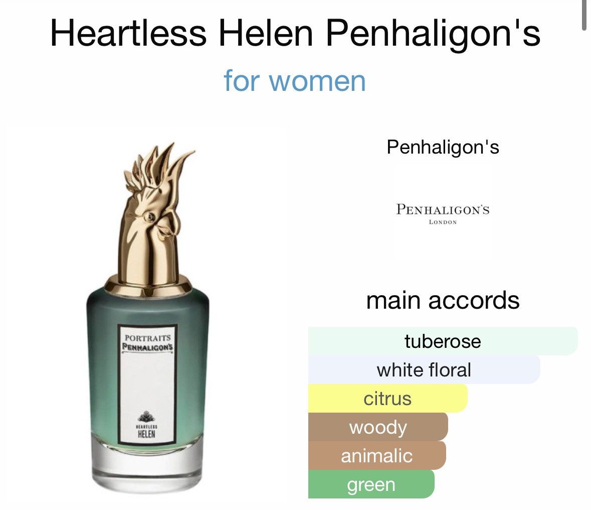 Other Penhaligons Niche Heartless Helen Perfume Sample Size ONE SIZE - 1 Thumbnail