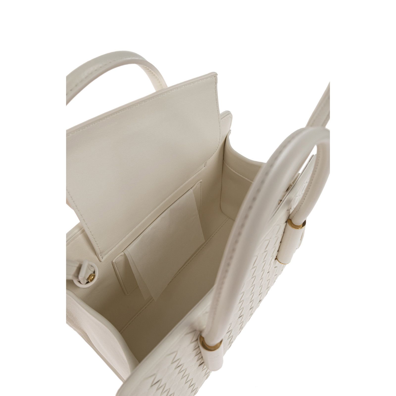 Bottega Veneta BOTTEGA VENETA Barbara Mini White Top Handle Bag New & Authe Size ONE SIZE - 4 Thumbnail