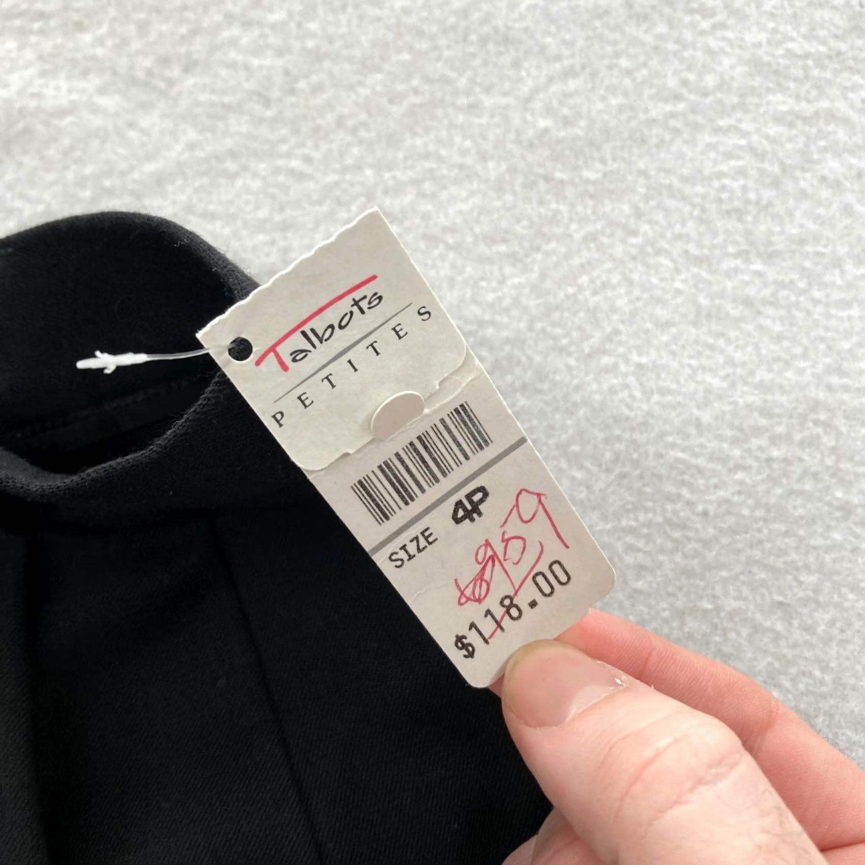 Talbots Talbots Pants Dress Talbots Women's 4 Black Wool Pleated Tapered Stretch Vintage Dress Pants Mens? Women. Size 27" / US 4 / IT 40 - 3 Thumbnail