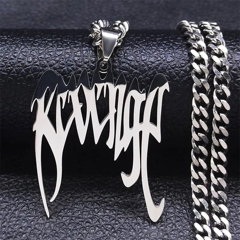 Anime Silver Color Revenge Pendant Necklace Size ONE SIZE - 1 Thumbnail