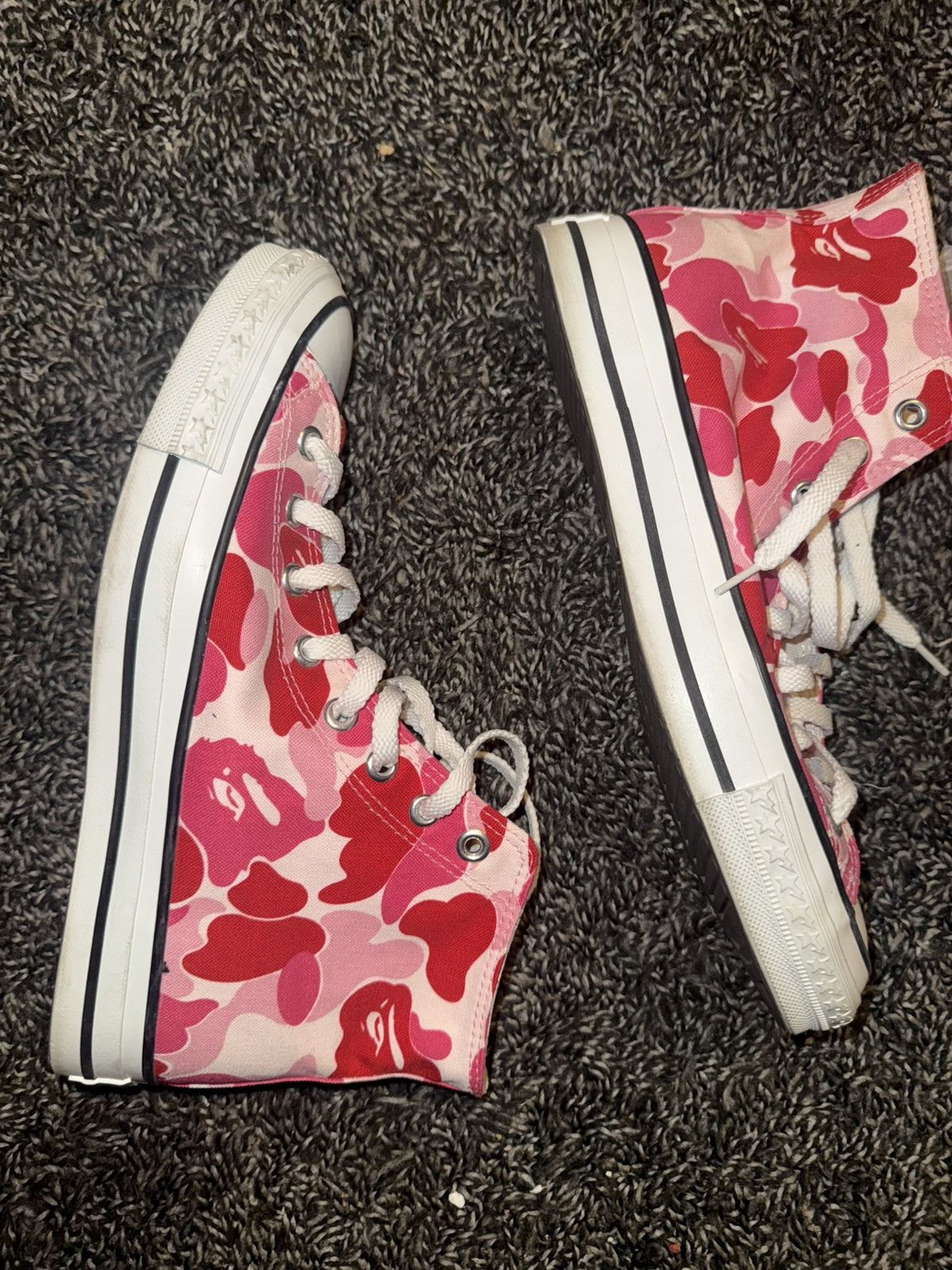 Bape BAPE APE STA HI ABC CAMO PINK RED Size US 9 / EU 42 - 2 Thumbnail