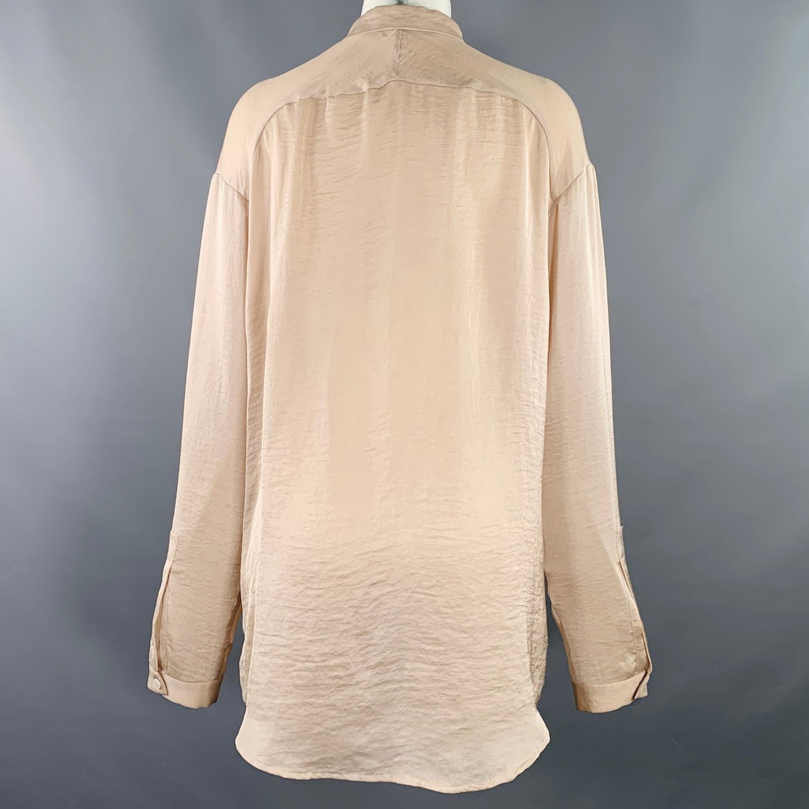 Haider Ackermann HAIDER ACKERMANN Size M Pink Rose Collarless Shirt Size M / US 6-8 / IT 42-44 - 3 Thumbnail