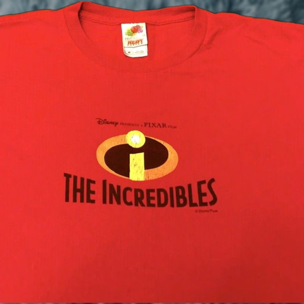 Disney VINTAGE 90s Disney Pixar Incredibles Movie Promo Rare Shirt Mens M Red Disney Mickey Toy Story VTG Y2K Size US M / EU 48-50 / 2 - 1 Thumbnail