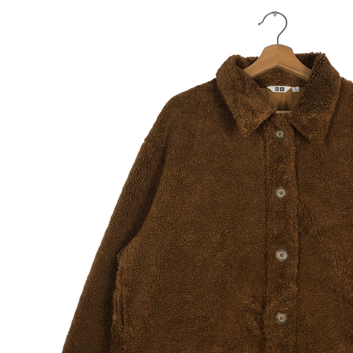 Japanese Brand 🔥VINTAGE BUTTON FLEECE JACKET UNIQLO UNDERCOVER Size US XL / EU 56 / 4 - 9 Thumbnail