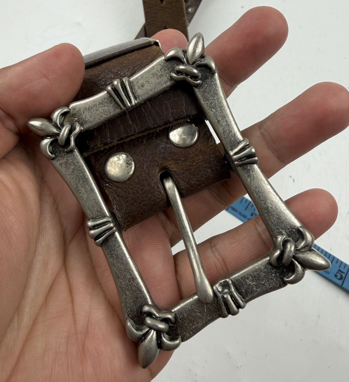 Edwin punk style edwin studded leather belt tc55 Size 34 - 5 Thumbnail
