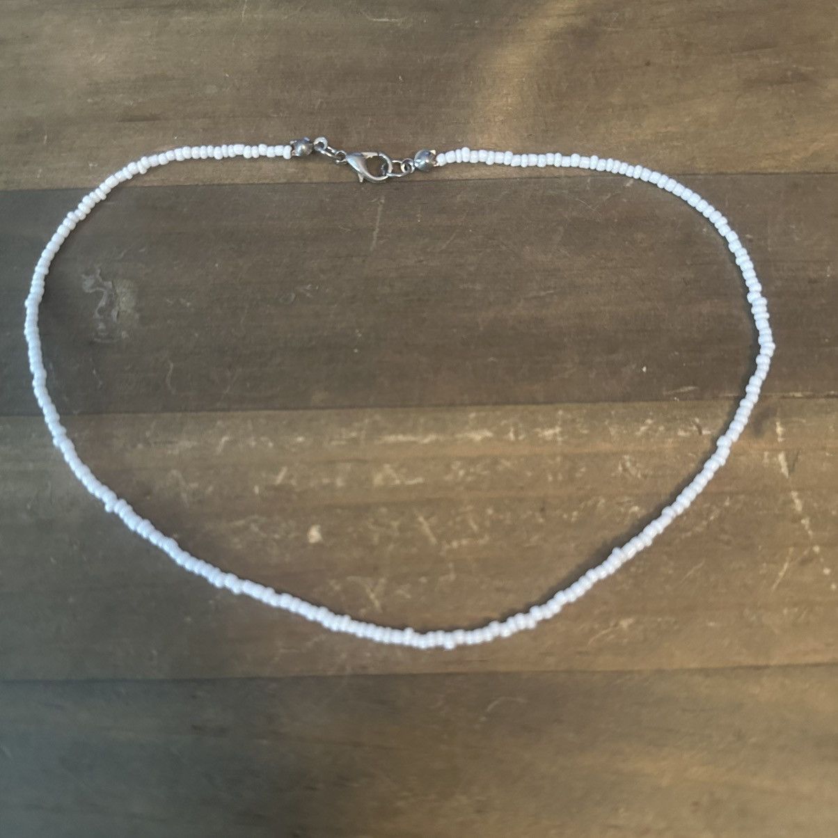 Other White glass seed bead necklace Size ONE SIZE - 2 Thumbnail