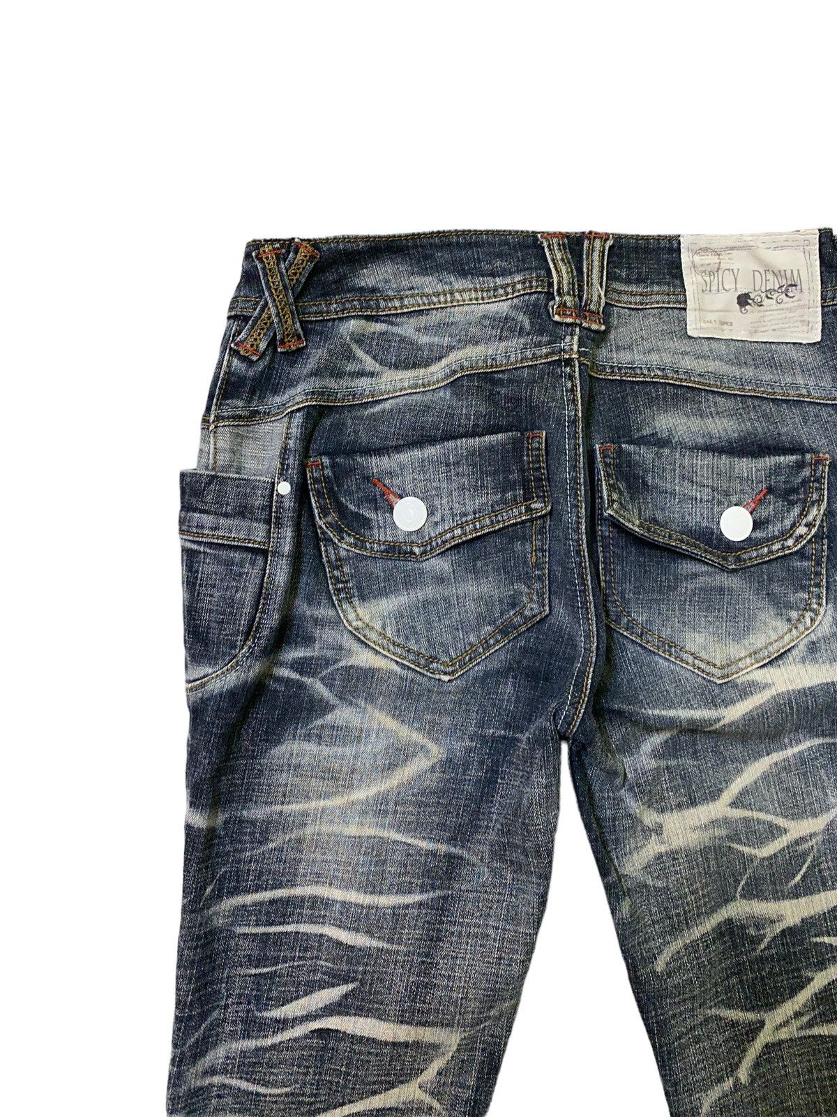 Designer × Japanese Brand Archive Clawmark Spicy Denim Acid Wash Denim Jeans Size US 27 - 11 Thumbnail