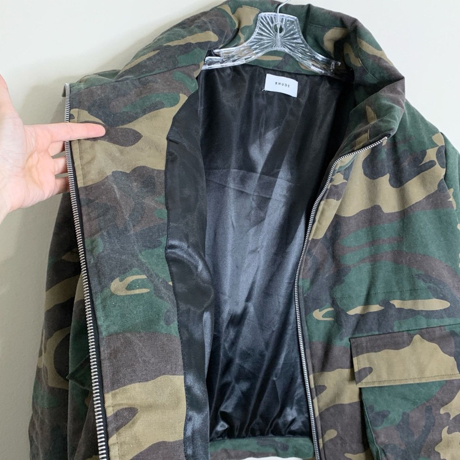 Rhude Rhude Camo Puffer Jacket (Sz L) Triangle Star Logo Graphic Size US L / EU 52-54 / 3 - 14 Thumbnail