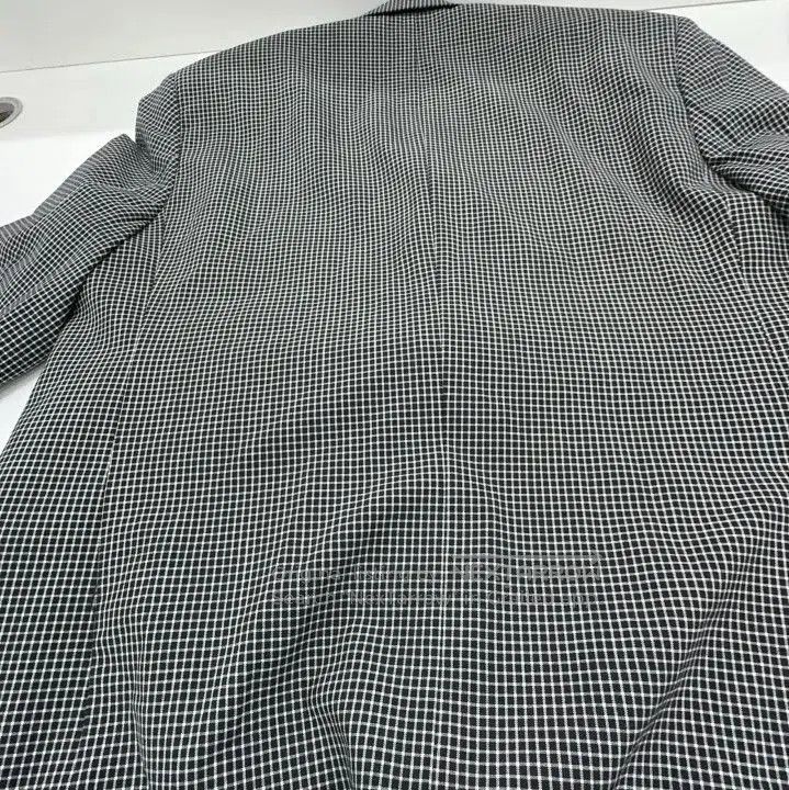 Balenciaga Balenciaga Gray Checked Single-Breasted Blazer. Size US S / EU 44-46 / 1 - 6 Thumbnail