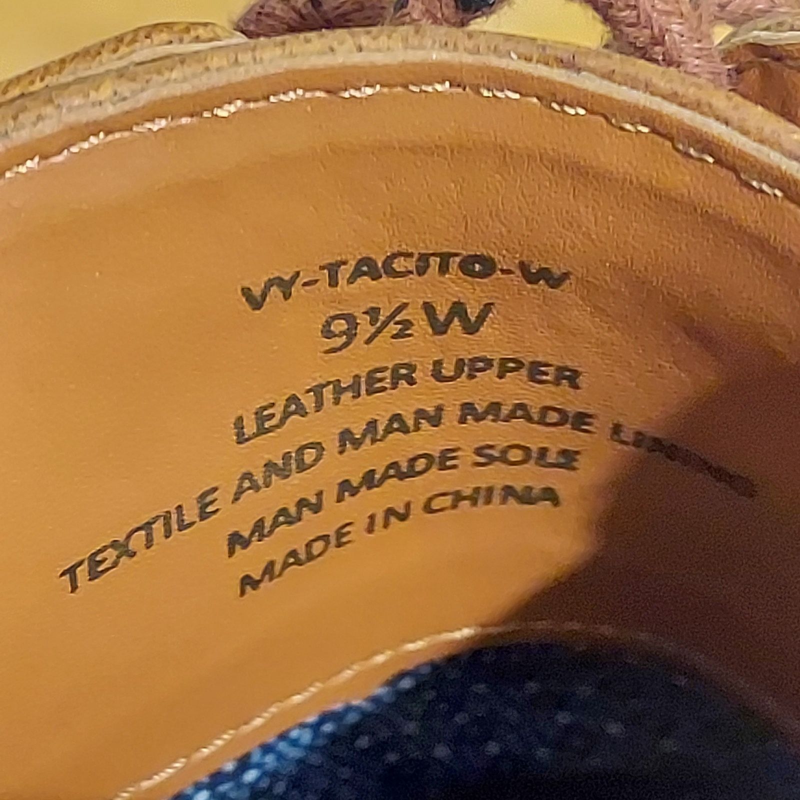 Vince Camuto Vince Camuto Tacito Men's US 9.5 W Leather Oxford Shoes EUC Size US 9.5 / EU 42-43 - 9 Thumbnail
