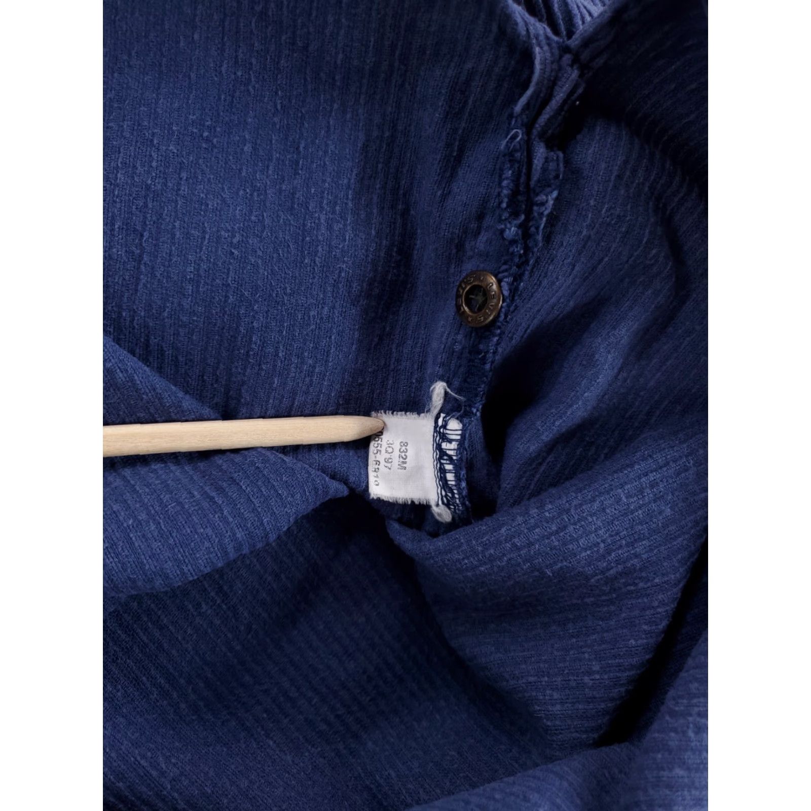Levi's VINTAGE Levi's VTG 90s Y2K Full Zip Corduroy Shirt Jacket Blue Long Sleeve Mens M Size US M / EU 48-50 / 2 - 6 Thumbnail