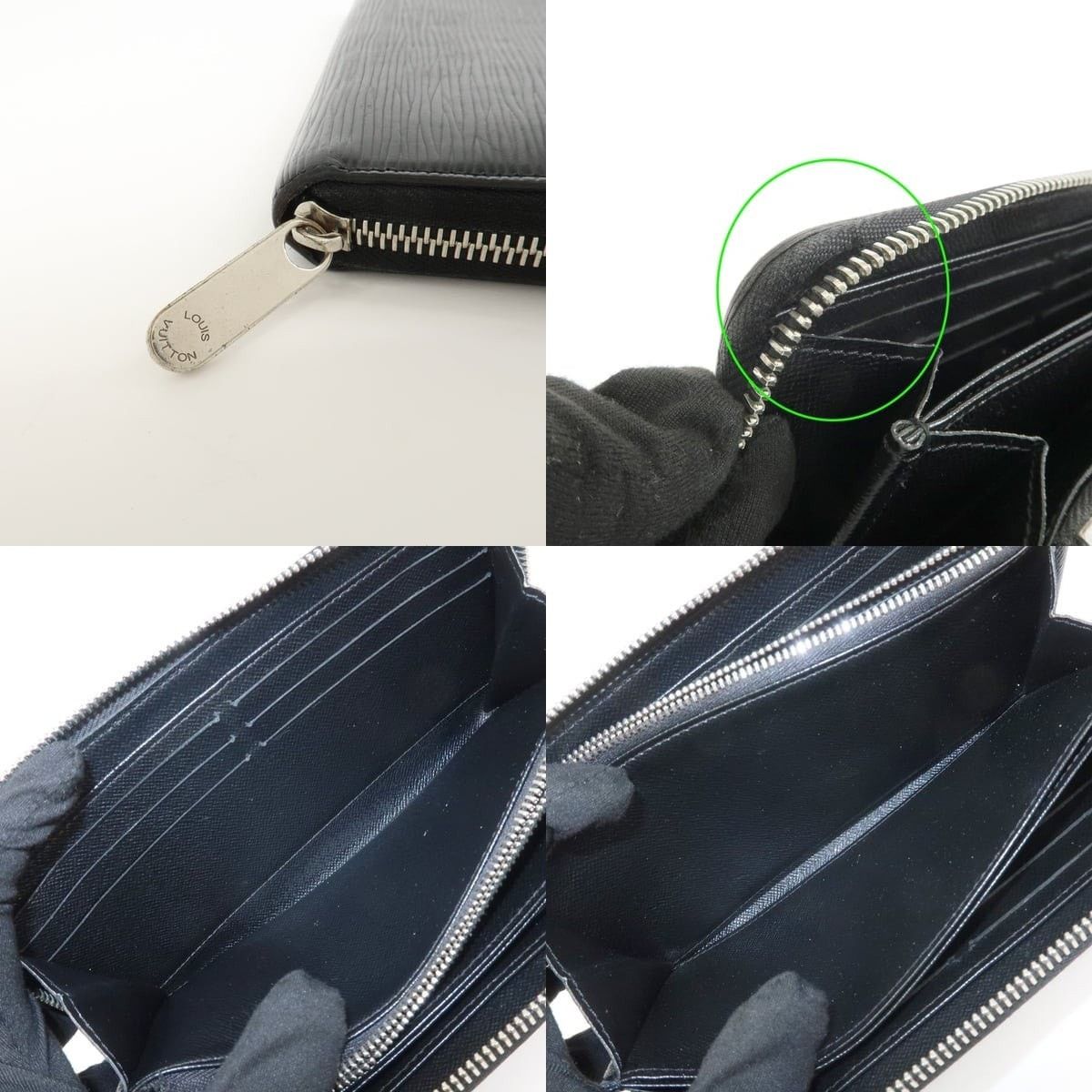 Louis Vuitton Louis Vuitton Epi Zippy Wallet Black Size ONE SIZE - 6 Thumbnail