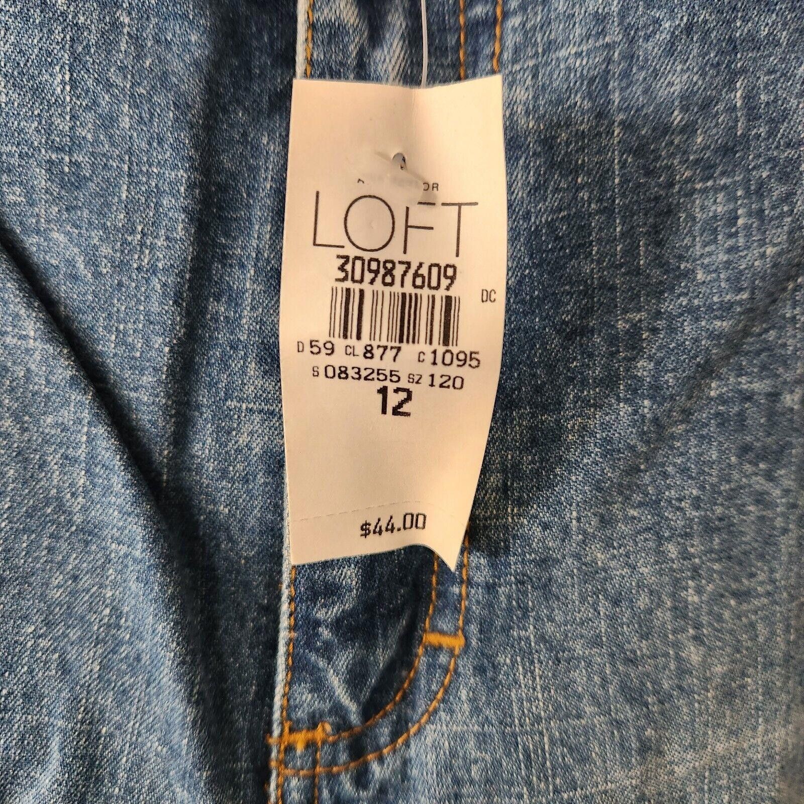 Ann Taylor Ann Taylor Blue Stretch Crop Jeans Size 12 New NWT Size 34" / US 12 / IT 48 - 7 Thumbnail