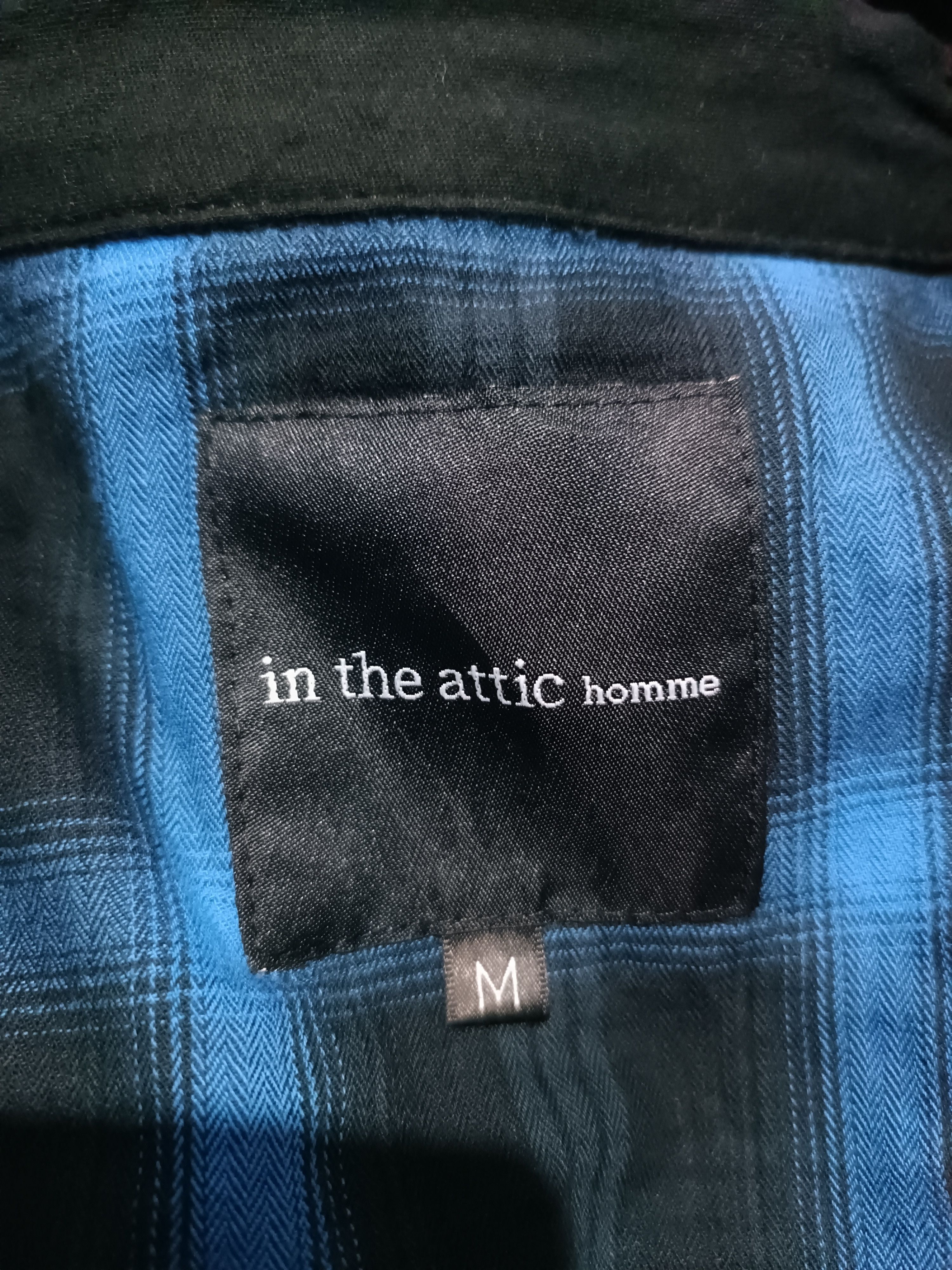 In The Attic × Japanese Brand In The Attic Black and Blue Checkered Double Layer Shirt Size US M / EU 48-50 / 2 - 9 Thumbnail