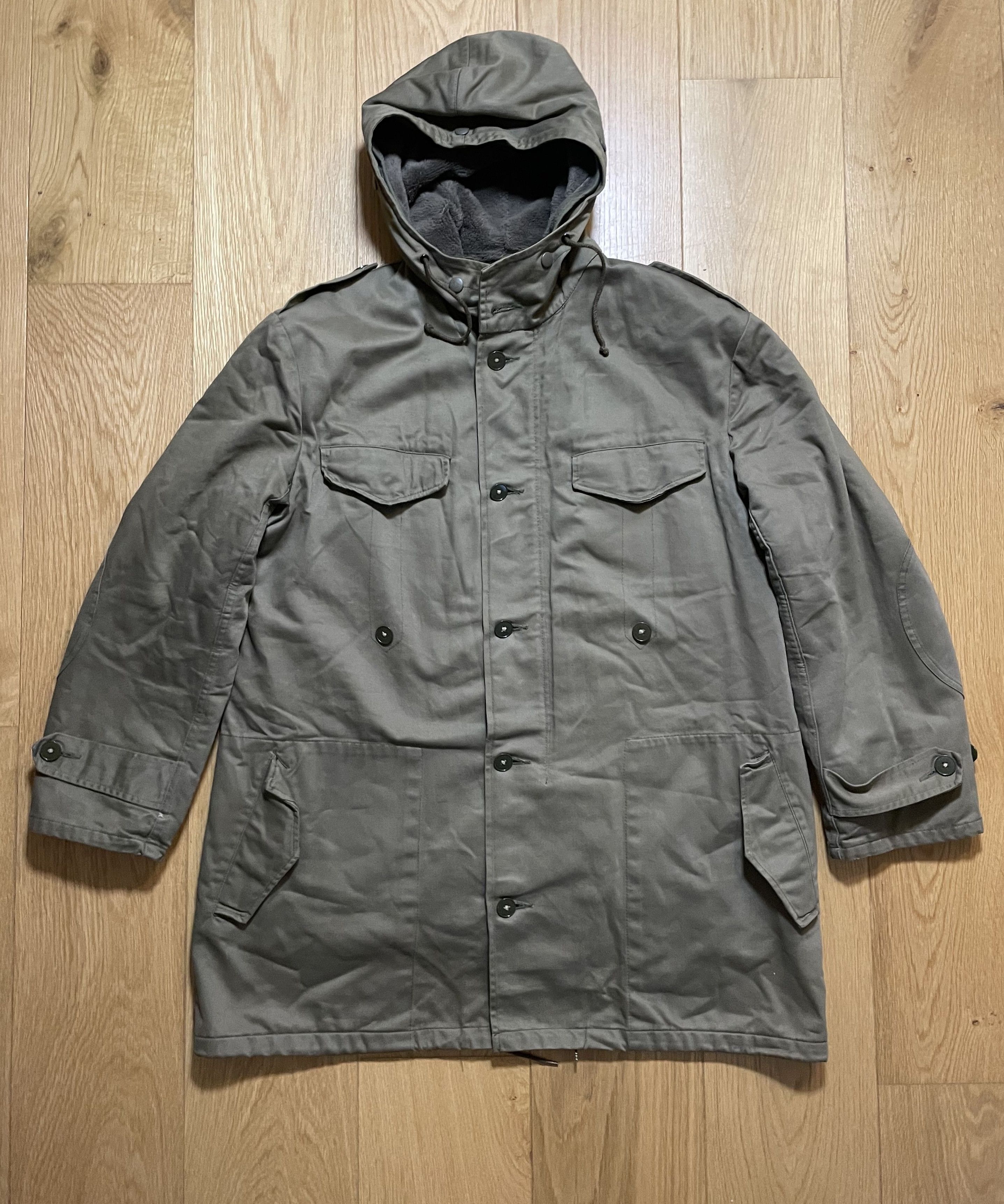 Vintage Vintage Hooded Parka Heavy Utility Jacket Size US L / EU 52-54 / 3 - 1 Thumbnail