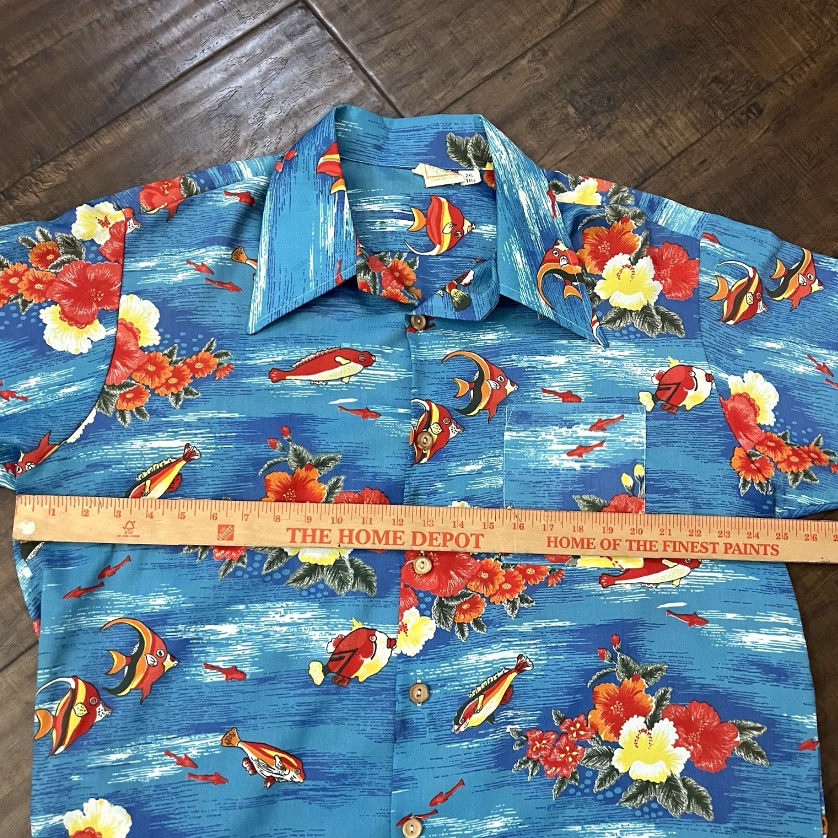 Vintage VINTAGE Corzini Hawaiian Shirt Mens 2XL Aloha Button-Up Short Sleeve Camp Collar Tropical 70s 80s Men's Size US XXL / EU 58 / 5 - 7 Thumbnail