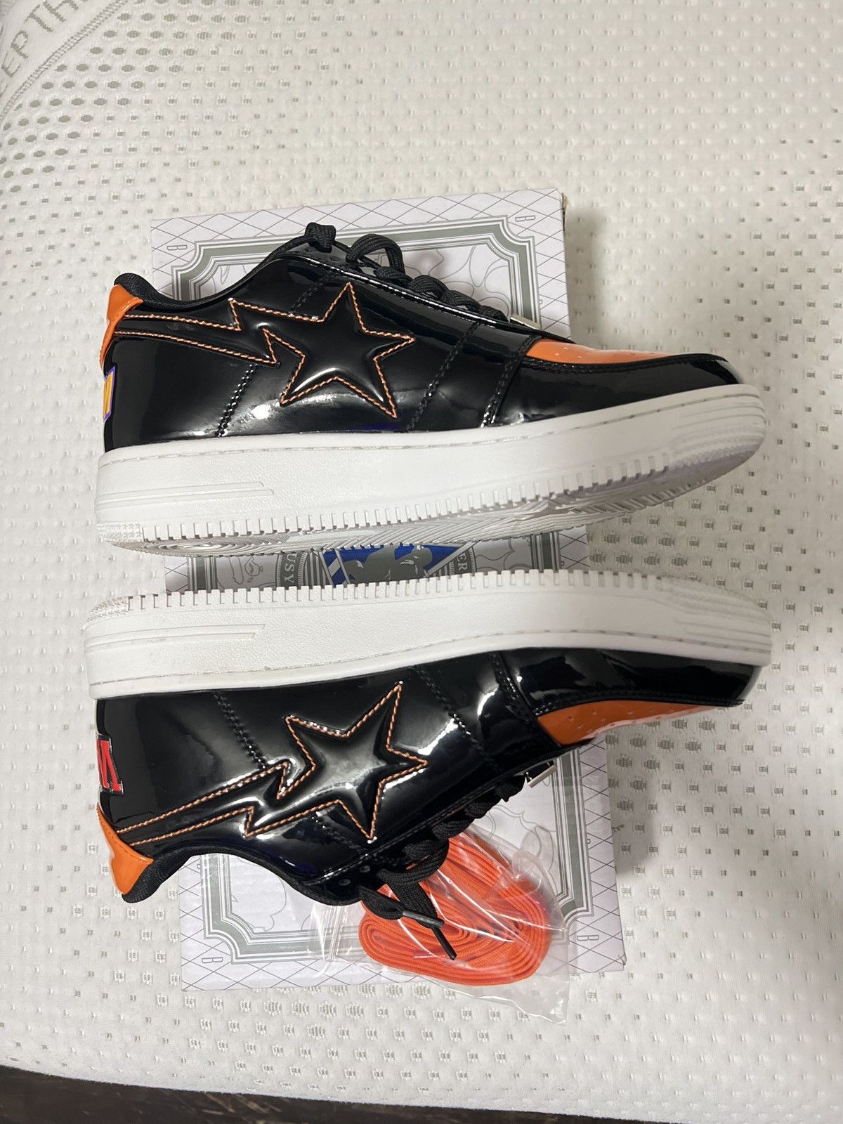 Bape Bapesta Shark Orange/Black Size US 8.5 / EU 41-42 - 3 Thumbnail
