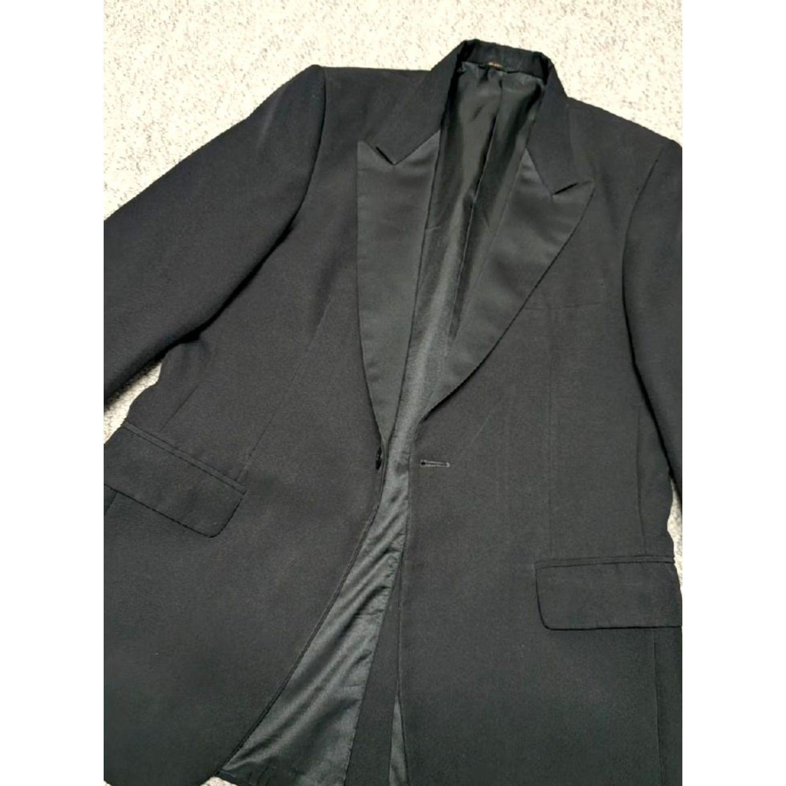 Vintage VINTAGE Raffinati Tuxedo Blazer Peak Wool 38R Men White? Size 38R - 4 Thumbnail