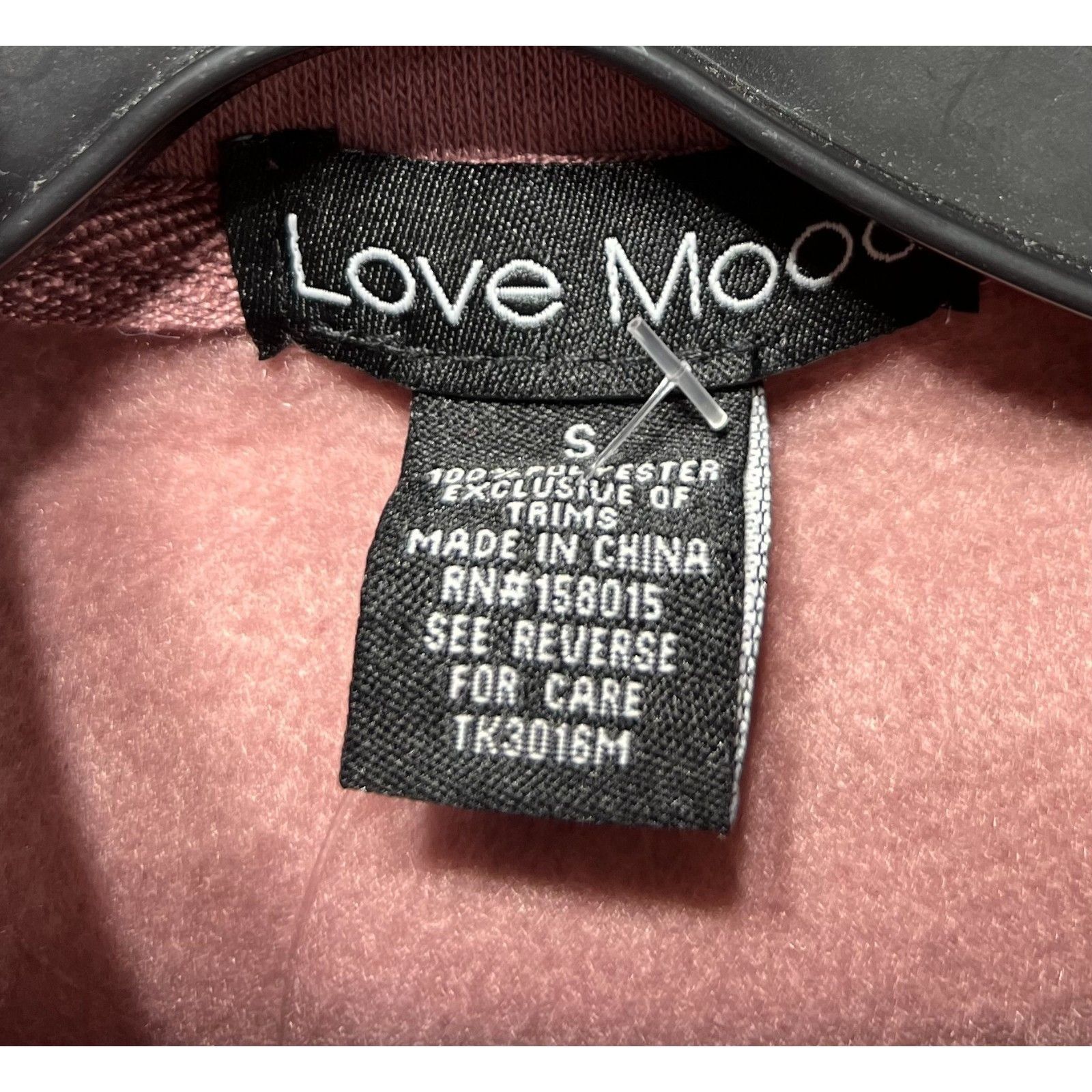 Other Love Mood - Women's Long Sleeve 1/2 Zip Sweatshirt - Pink - Size S / US 4 / IT 40 - 9 Thumbnail