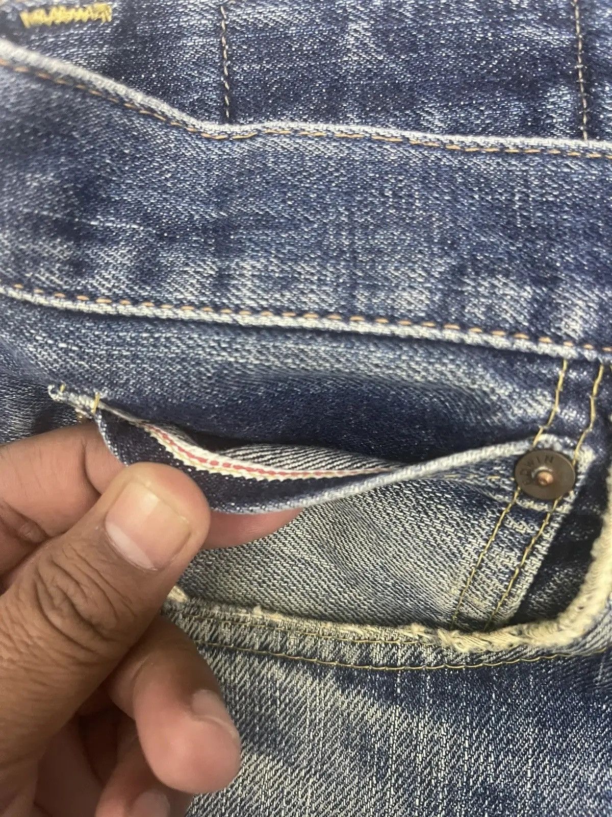 Edwin Vintage Edwin 505X Selvedge Jeans - Distressed Size US 33 - 8 Thumbnail