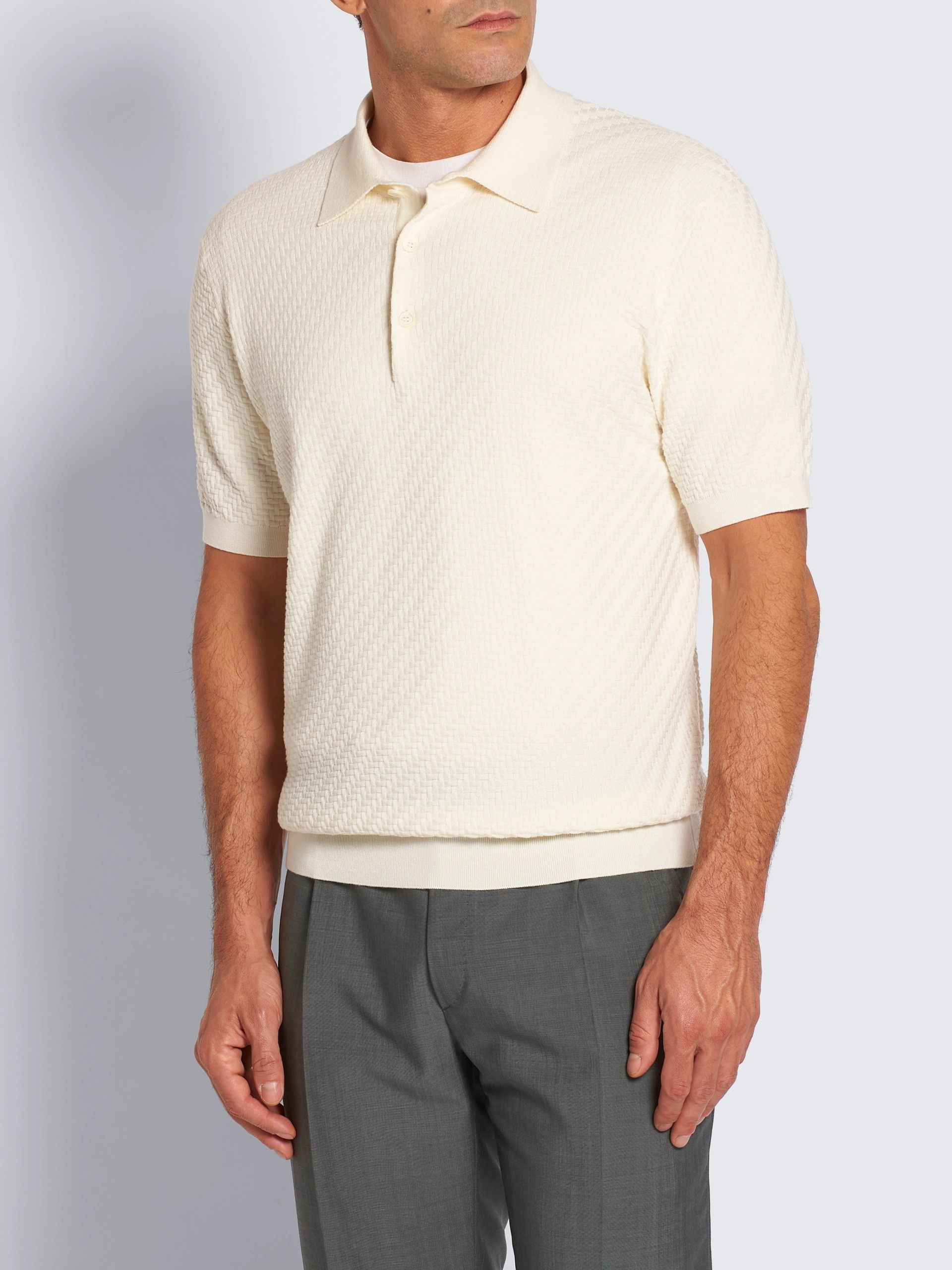 Brioni - S/S 25 - Trama Weave Polo