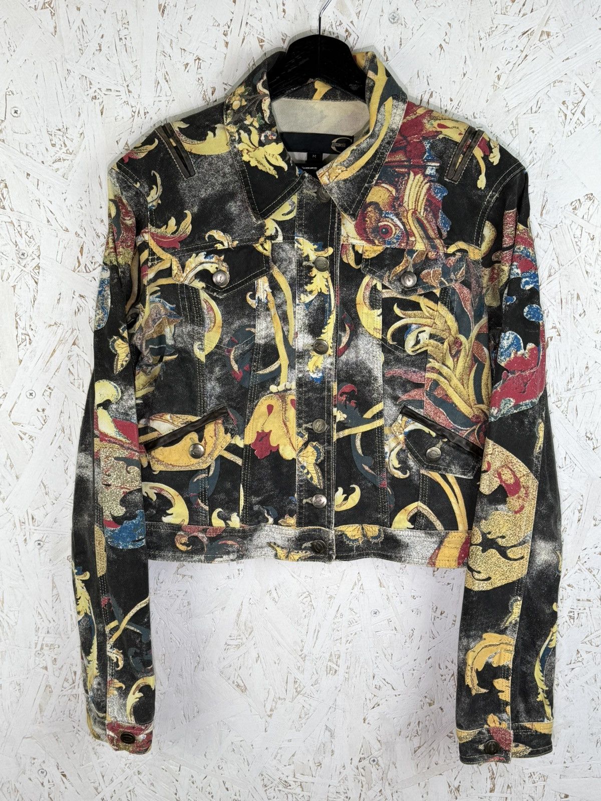 Just Cavalli Vintage Just Cavalli SS2007 Floral Baroque Print Jacket M Size M / US 6-8 / IT 42-44 - 1 Thumbnail