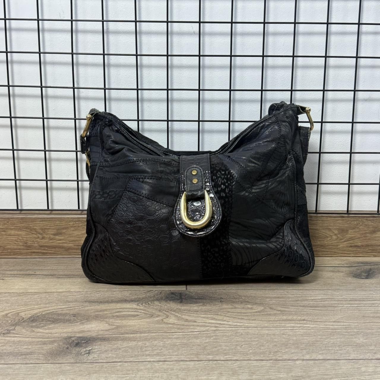 Vintage Vintage 2000s Black Leather Bag Affilaction Size ONE SIZE - 1 Thumbnail