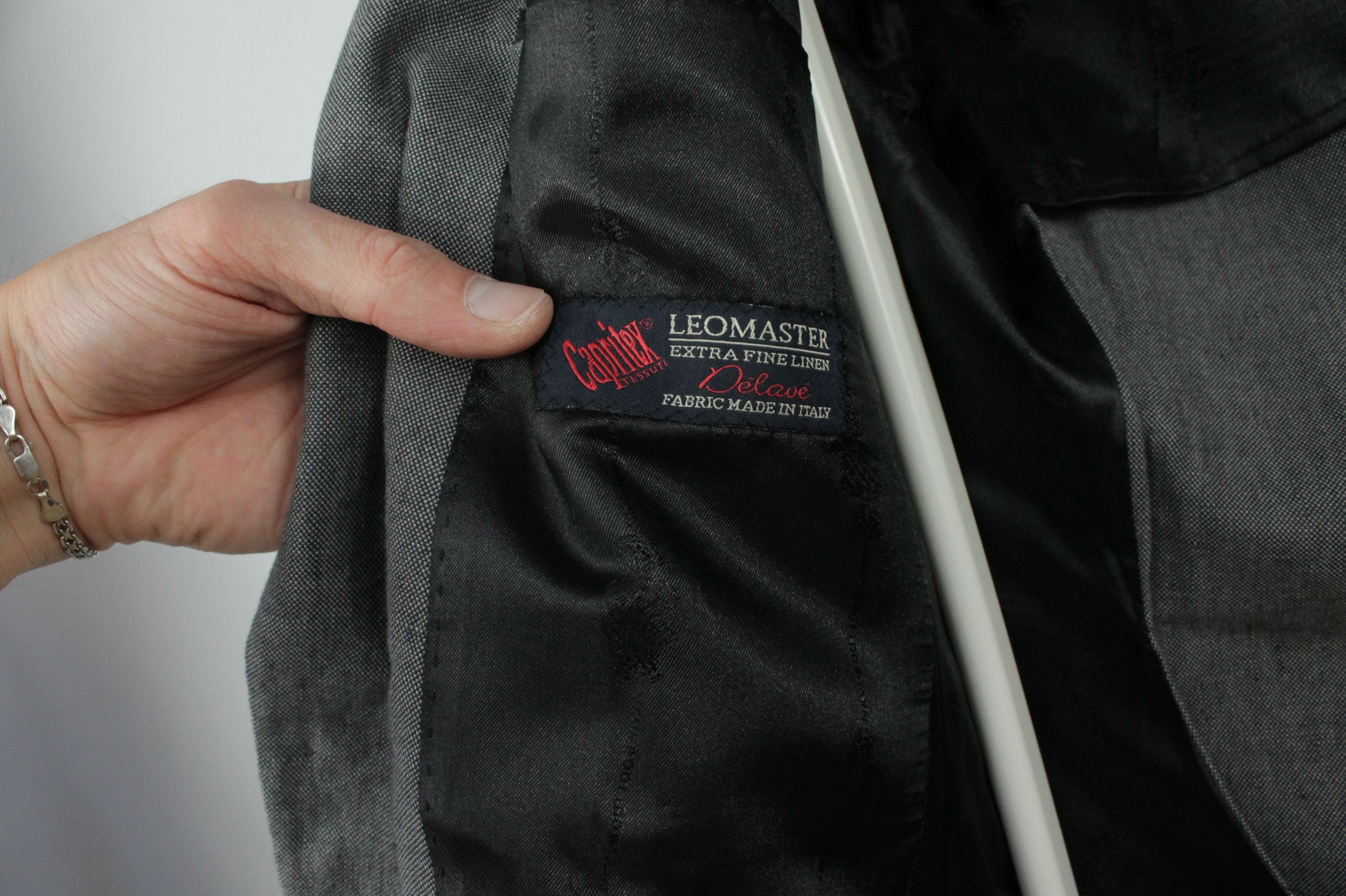 NAVYBOOT NAVYBOOT Gray Cotton Linen Sport Coat Blazer Jacket Size US M / EU 48-50 / 2 - 7 Thumbnail