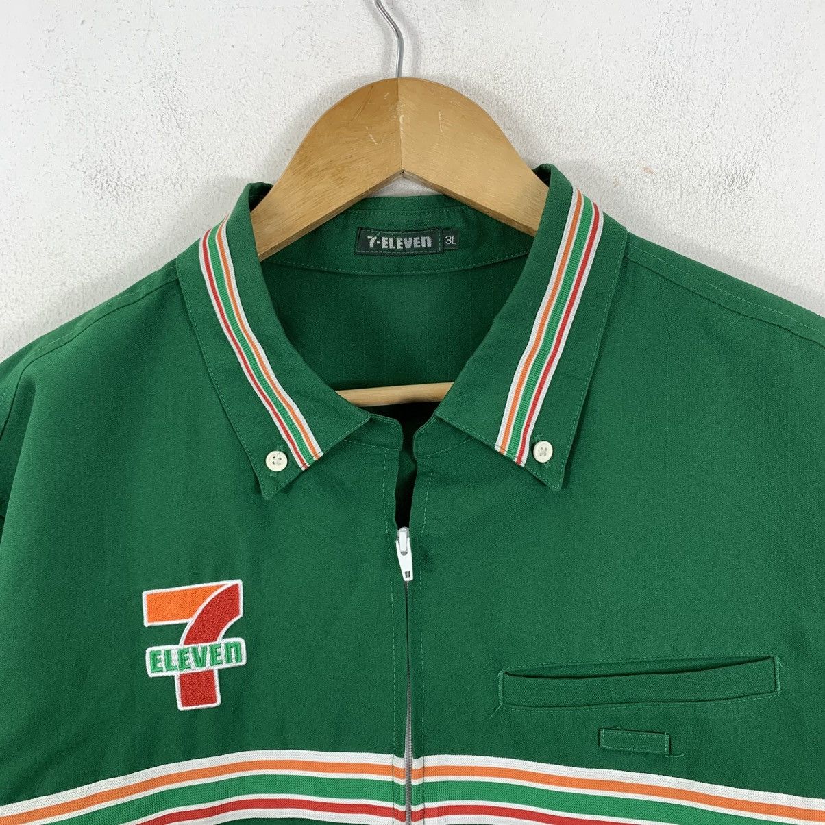 Vintage Vintage 7 ELEVEN 7E Convenience Stripes Zipper Light Jacket Size US L / EU 52-54 / 3 - 4 Thumbnail