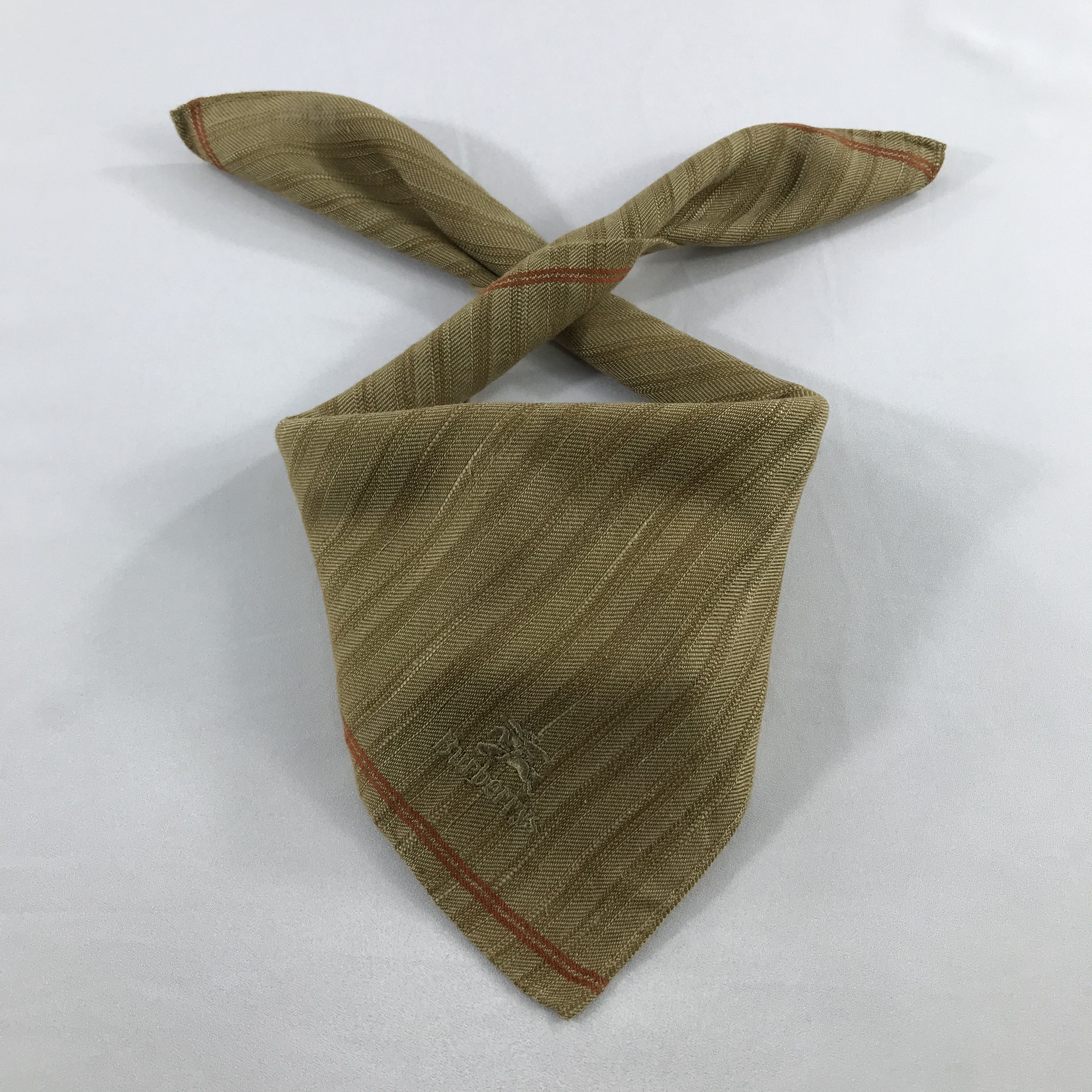 Burberry × Vintage Burberry Bandana / Handkerchief / Neckerchief - S2547 Size ONE SIZE - 3 Thumbnail