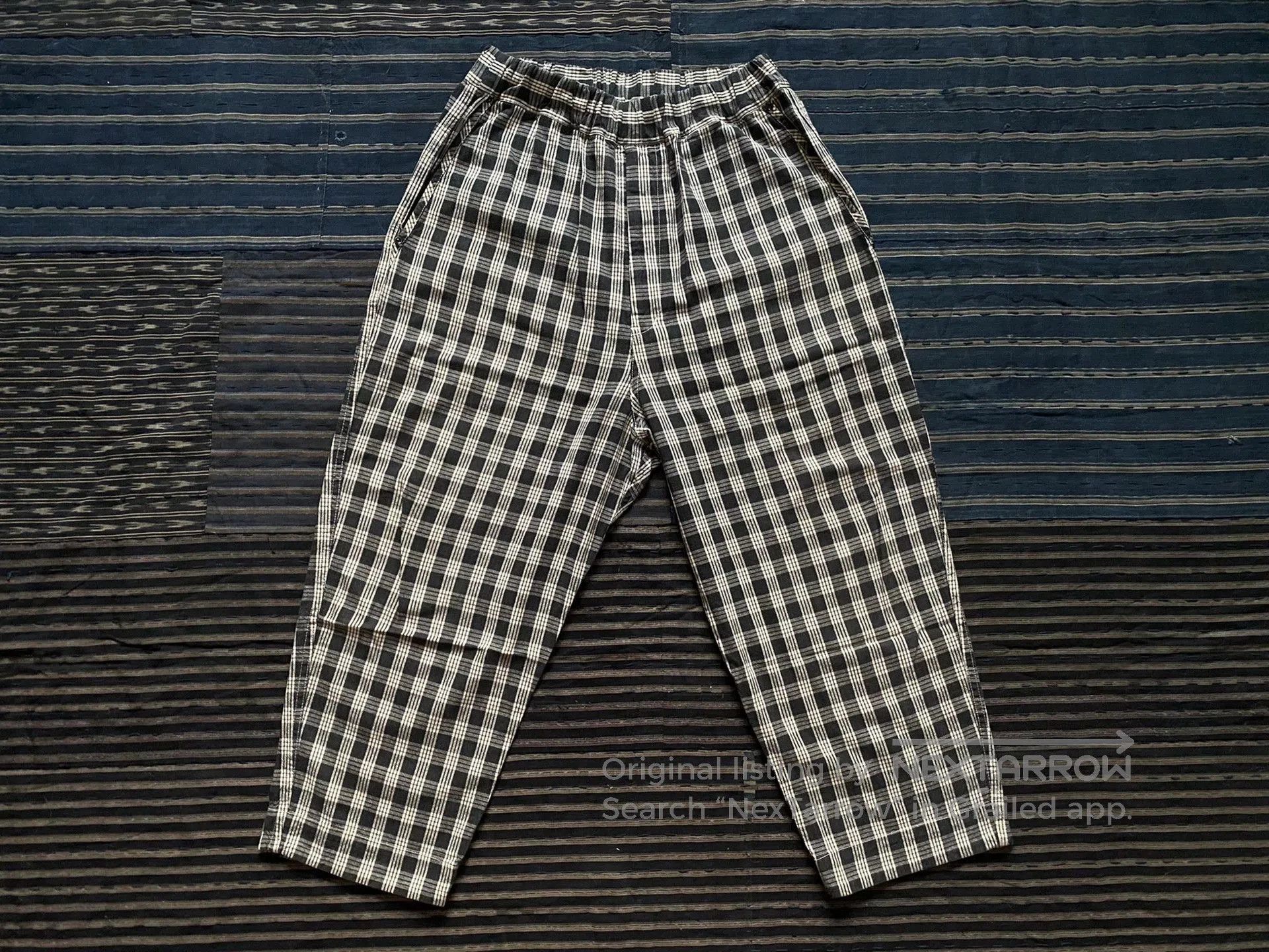 Porter Classic porter classic palaka black check wide pants. Size US 27 - 1 Thumbnail