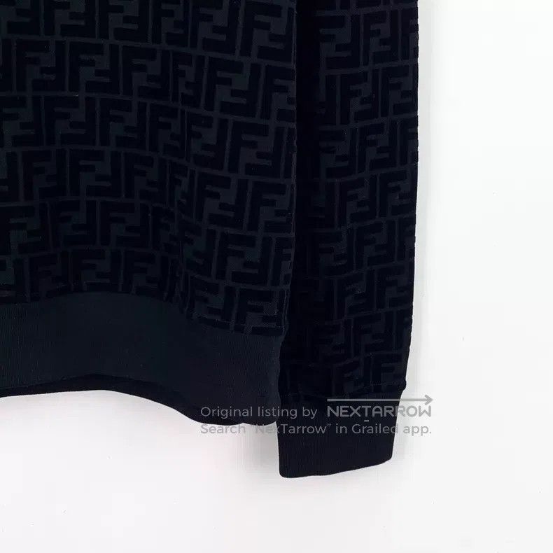 Fendi Fendi Black classic double F all-over printed cotton crew- Size S / US 4 / IT 40 - 4 Thumbnail