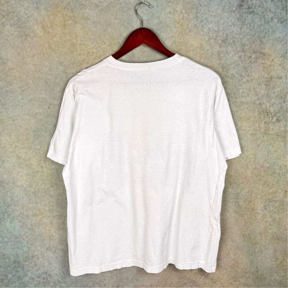 Vintage VTG Great Wall of China Graphic T Shirt Mens Sz M White 90s Size US M / EU 48-50 / 2 - 3 Thumbnail