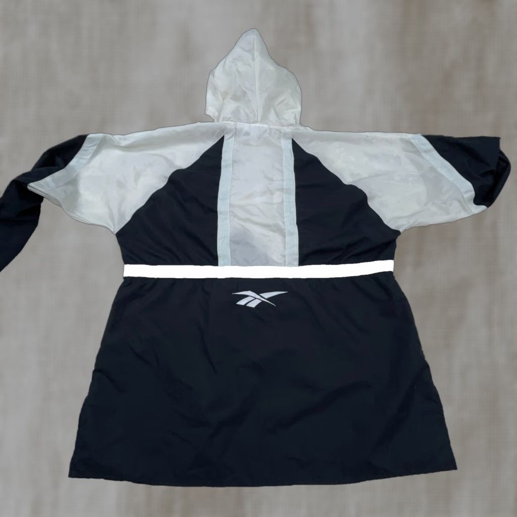 Reebok VINTAGE Reebok Jacket Men M Black Windbreaker Track Anorak 90s Logo Zipper Pockets Full Zip Size US M / EU 48-50 / 2 - 1 Thumbnail