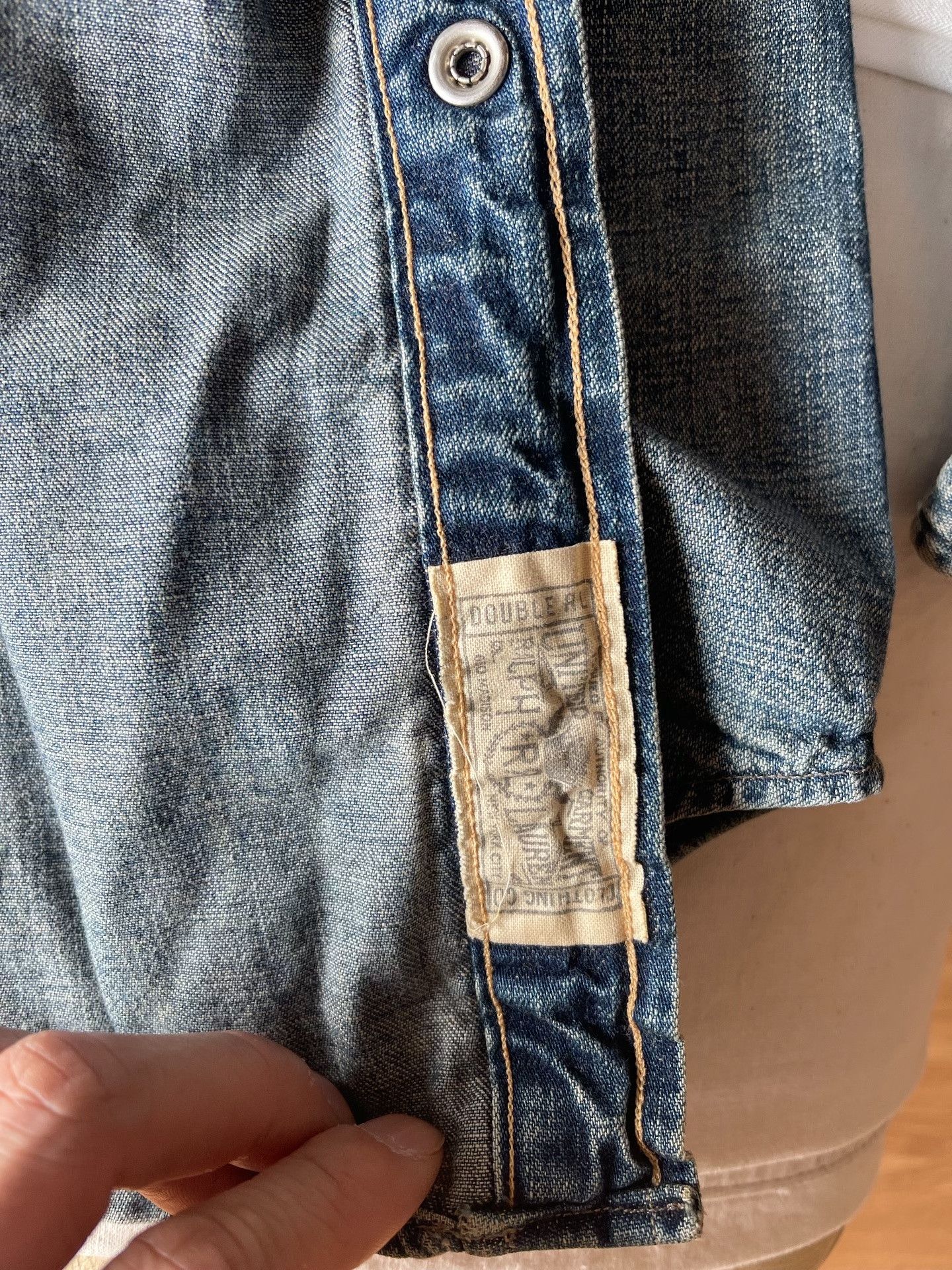RRL Ralph Lauren RRL Denim Shirt Size US S / EU 44-46 / 1 - 8 Thumbnail