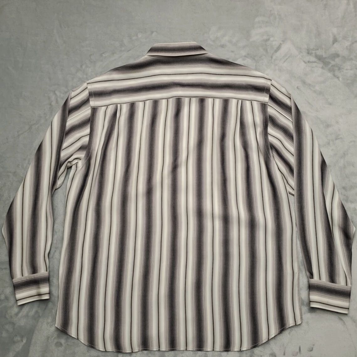 Tommy Bahama Tommy Bahama Shirt Mens XL Gray Striped 100% Tencel Long Sleeve Button-Up Size US XL / EU 56 / 4 - 6 Thumbnail