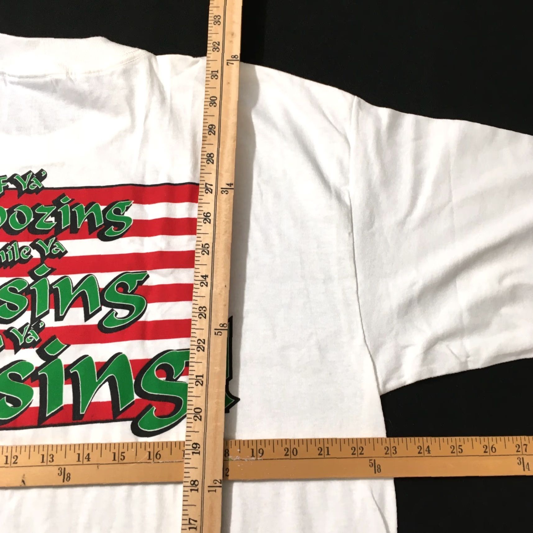 Vintage VINTAGE Allsport Shirt Men's XL White 1990s 90s USA Graphic Print Crew Neck Short Sleeve T-Shirt Size US L / EU 52-54 / 3 - 5 Thumbnail