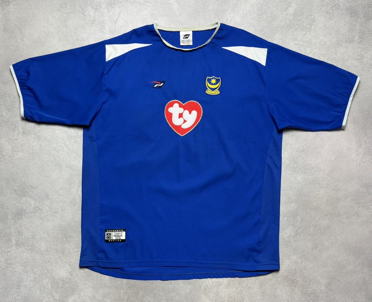 Vintage Portsmouth 2003 2005 Home Shirt Soccer Jersey Pompey Sport Size US XL / EU 56 / 4 - 1 Thumbnail