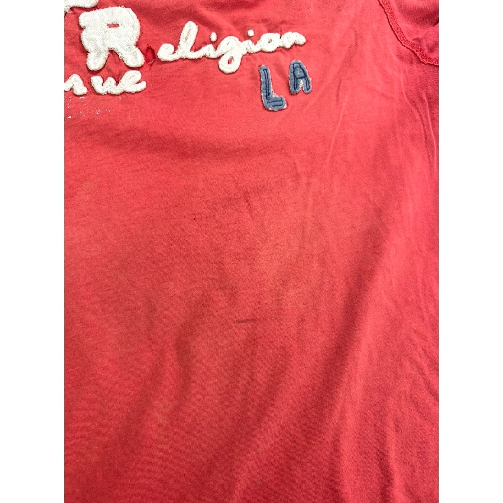 True Religion True Religion Shirt Mens XL Pink LA California Distressed Size US XL / EU 56 / 4 - 7 Thumbnail