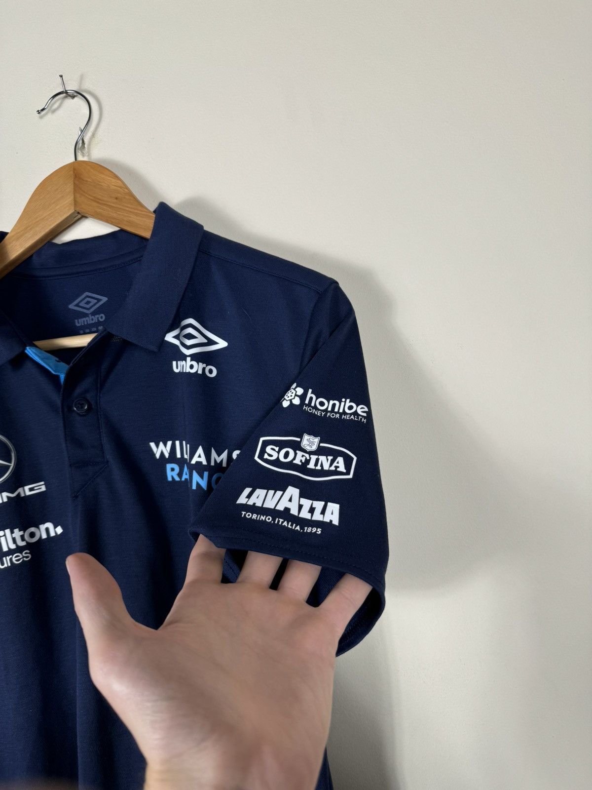 Formula 1 × Mercedes-Benz Mercedes Williams Racing Umbro formula one F1 Polo Size US M / EU 48-50 / 2 - 3 Thumbnail