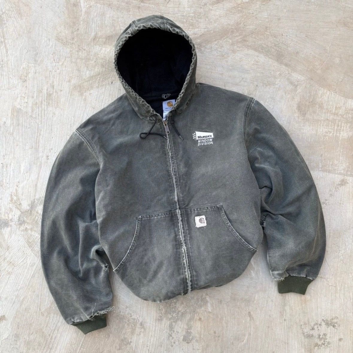 Vintage 00s Carhartt Active Hooded Jacket J25 Mos